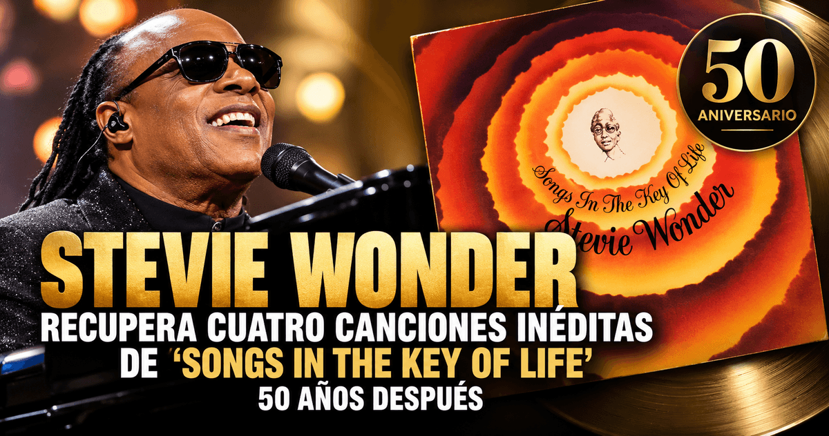 Stevie Wonder recupera cuatro canciones inéditas de ‘Songs in the Key of Life’ 50 años después