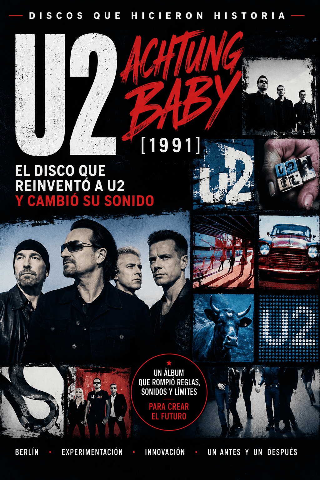 U2 — Achtung Baby (1991) El disco que reinventó a U2 y cambió su sonid